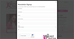Desktop Screenshot of pabreastcancer.org